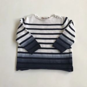 Bonpoint Cotton Ombre Stripe Sweater
